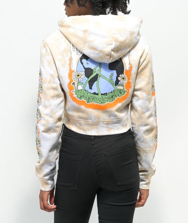 Empyre Fredia Orange Tie Dye Hoodie Zumiez