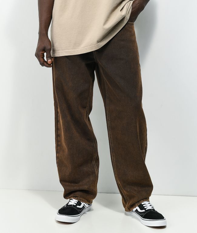 Empyre Loose Fit Brown Wash Denim Skate Jeans