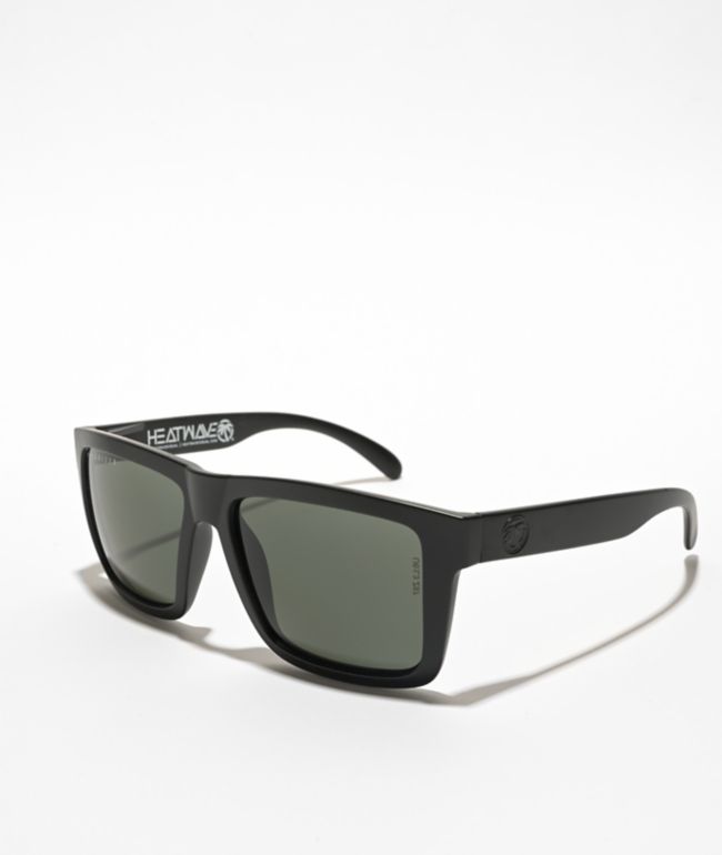 Heat Wave Vise XL Black Polarized Sunglasses - Heat Wave