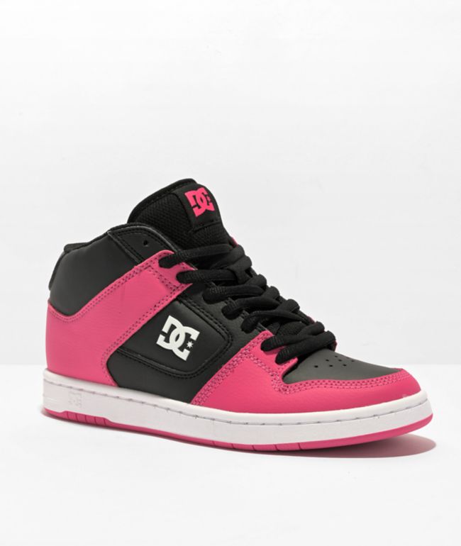 Pink dc store skate shoes