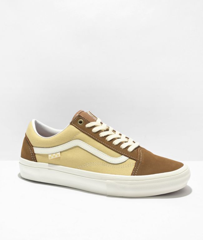 Tan vans hotsell old school