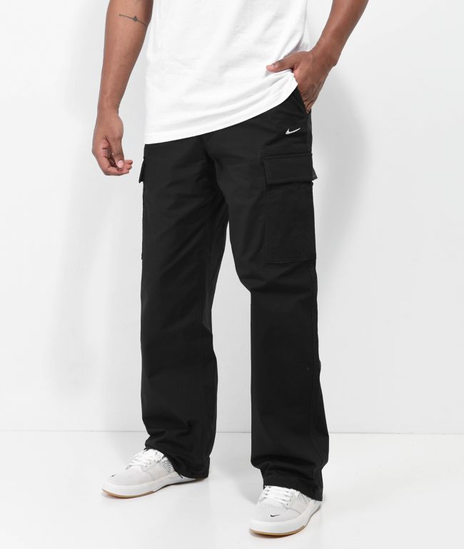 ZLDGYG Baggy Black Cargo Pants for Men Khaki Cargo Trousers Male