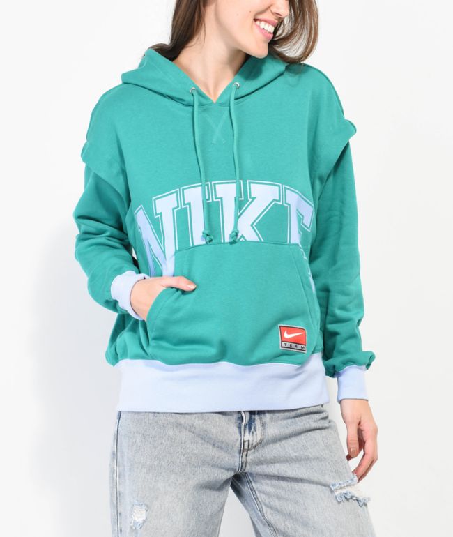 Obey Mellow Teddy Embroidered Blue Hoodie