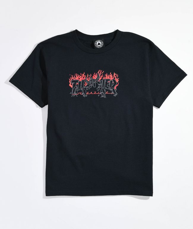 Empyre Graffiti Embroidered Black T-Shirt