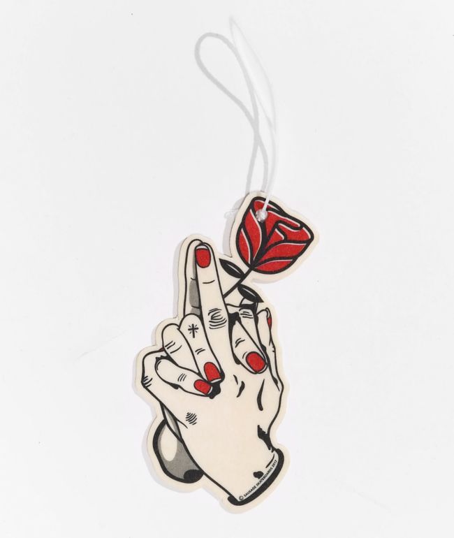Sausage Praying Finger Rose Air Freshener - Sausage Skateboards