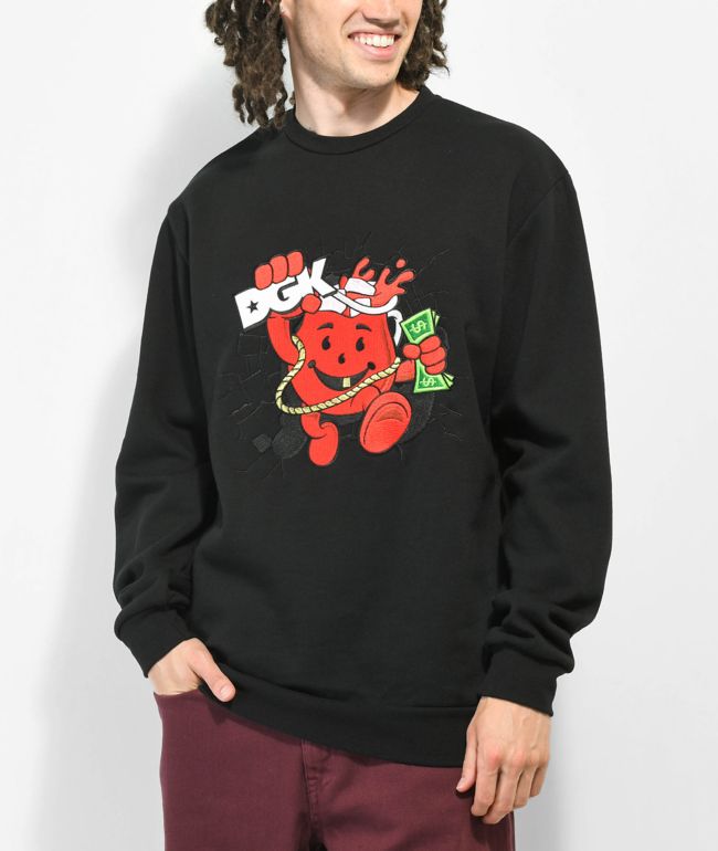 DGK x Kool-Aid Smash Black Crewneck Sweatshirt - DGK