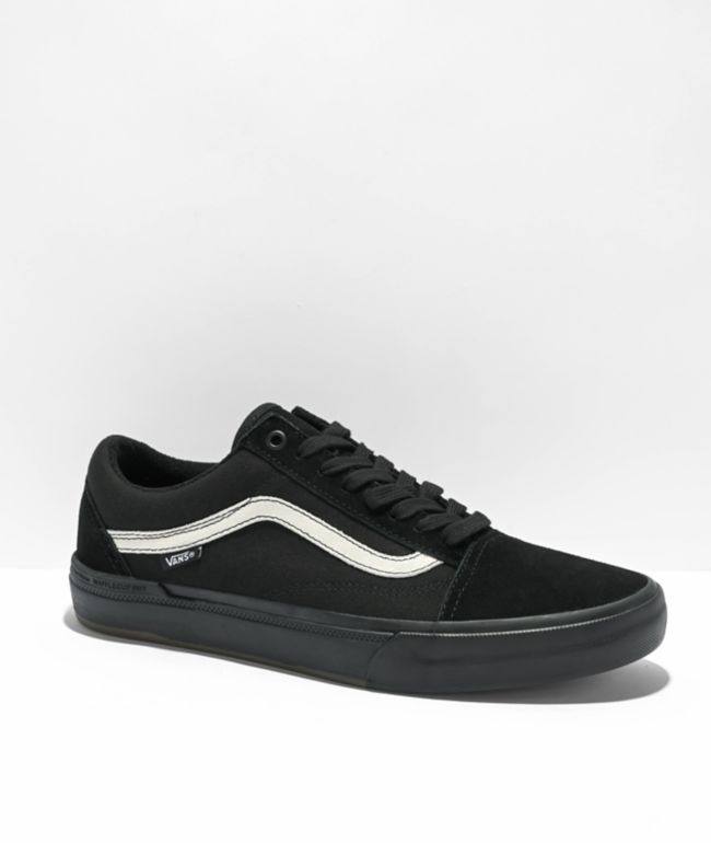 Old skool vans outlet black on black