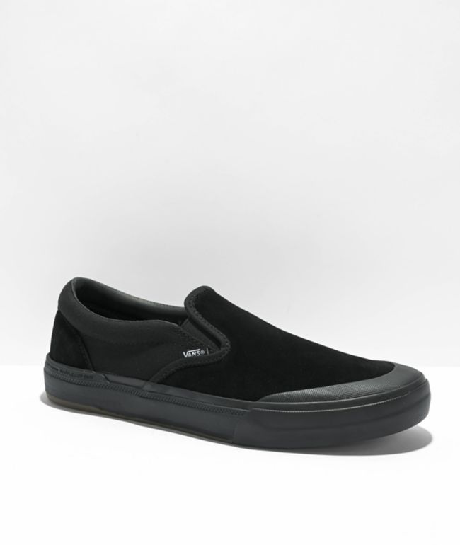 Vans slip on pro cheap white black