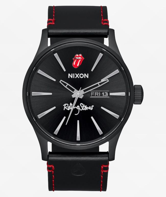 Nixon x The Rolling Stones Time Teller Red Analog Watch | Zumiez