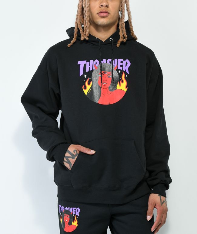 Thrasher store hoodie devil