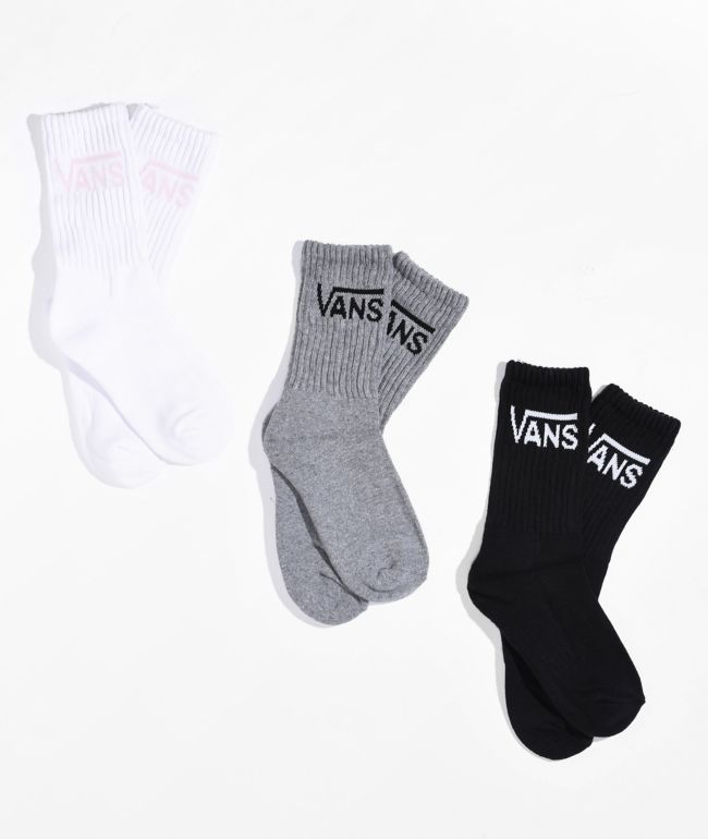 Vans Black & White Checkered Crew Socks, Zumiez