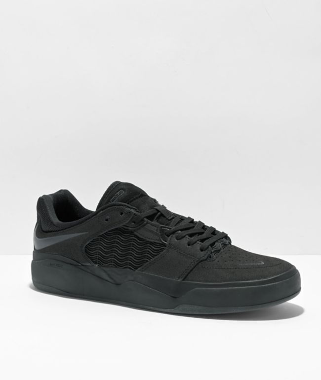 All black skate on sale shoes