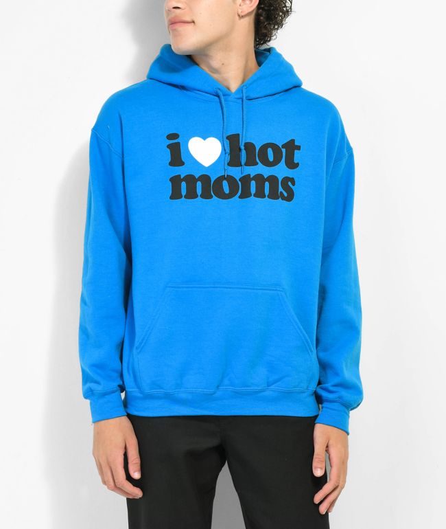 I Love Hot Moms Hoodie – Pink, Pride Heart