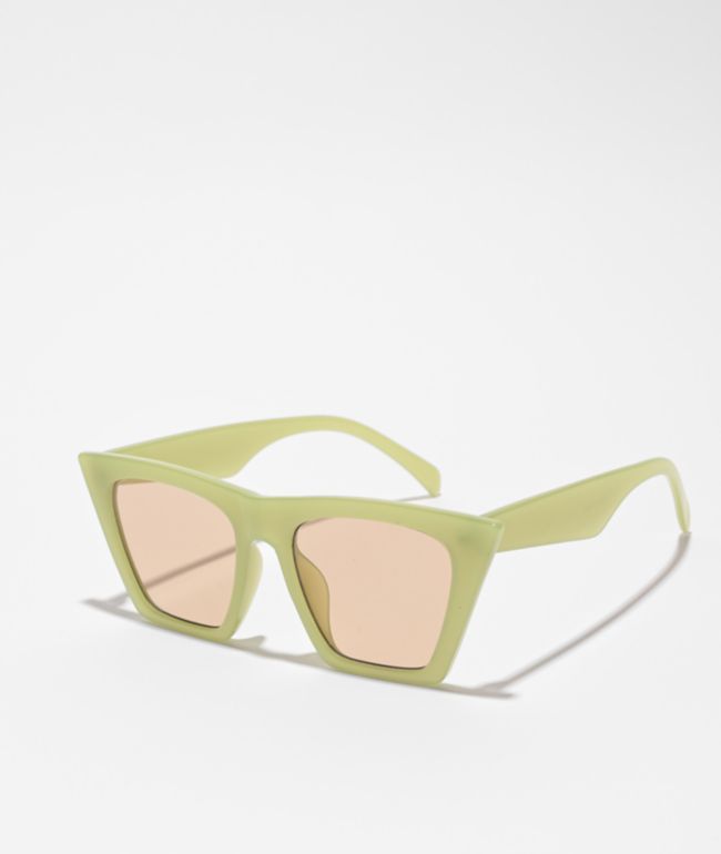 Milky Green Cat Eye Sunglasses - Eyeking