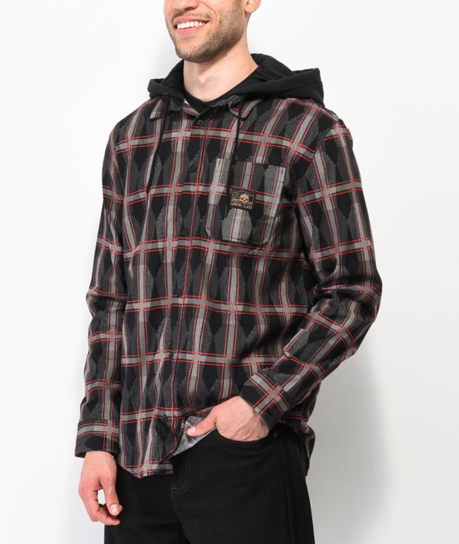 Stylish hooded shirt discount mens