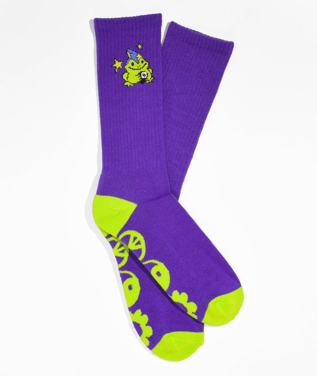 A.LAB Wild Wizard Purple Crew Socks - A.LAB