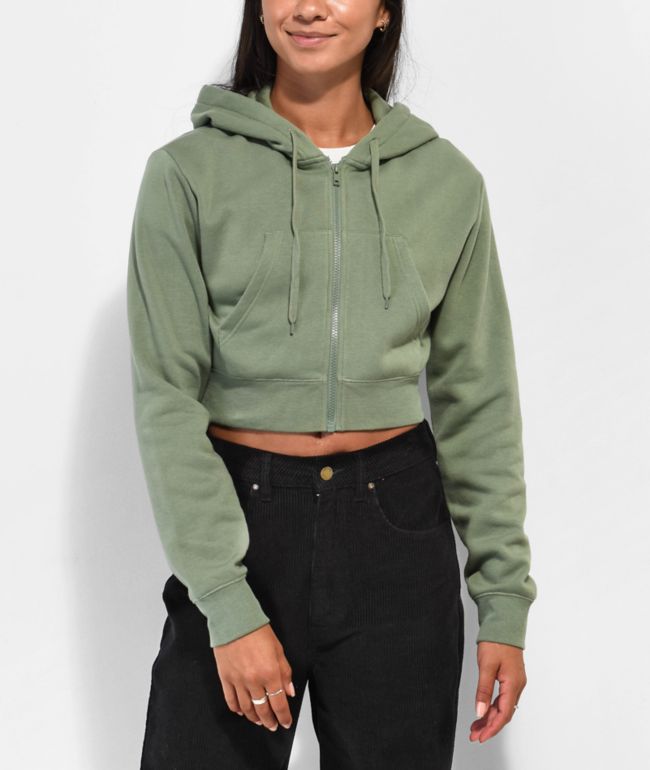 DREAM You Deserve To Be Loved Green Zip Hoodie