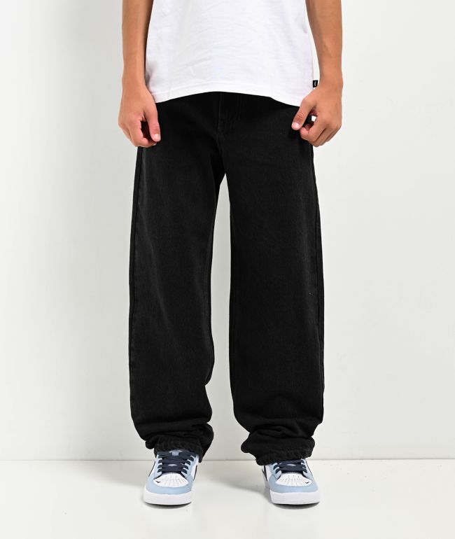 Loose Fit Cargo Pants - Black - Kids