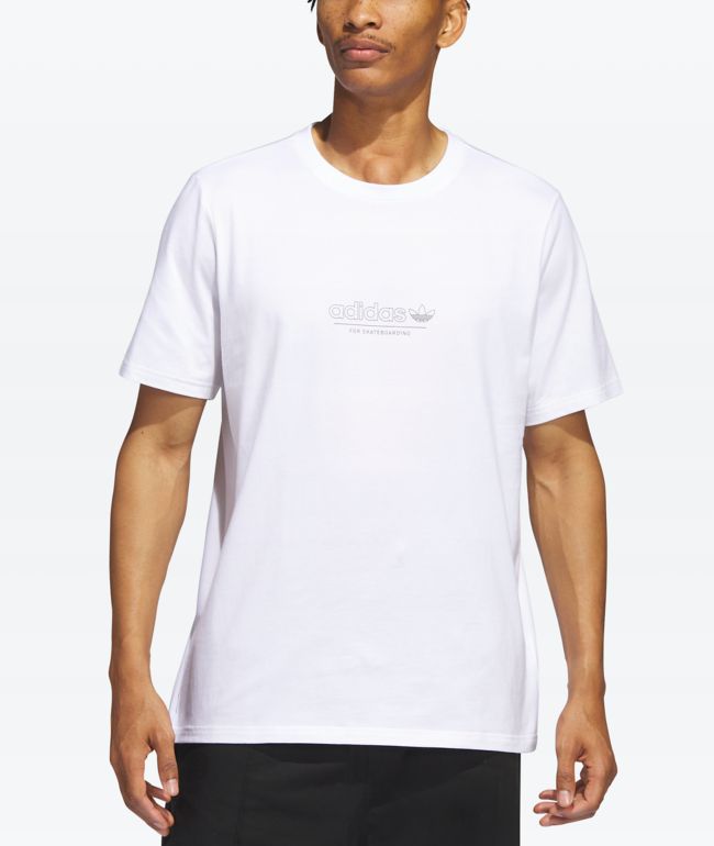 Drop Shoulder White T-shirt