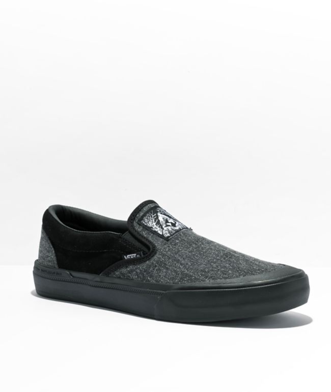 Vans BMX Slip-On Shoes-Black/Neon Orange, 9