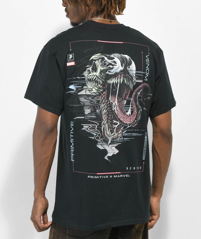 HUF x Marvel Venom Black T-Shirt | Zumiez