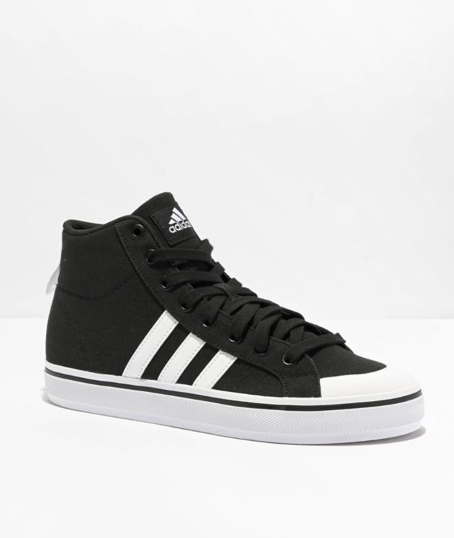 adidas Bravada 2.0 Mid Black & White Platform Shoes