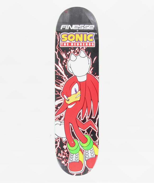 Finesse x Sonic The Hedgehog Knuckles 8.25" Skateboard Deck - Finesse Skateboards