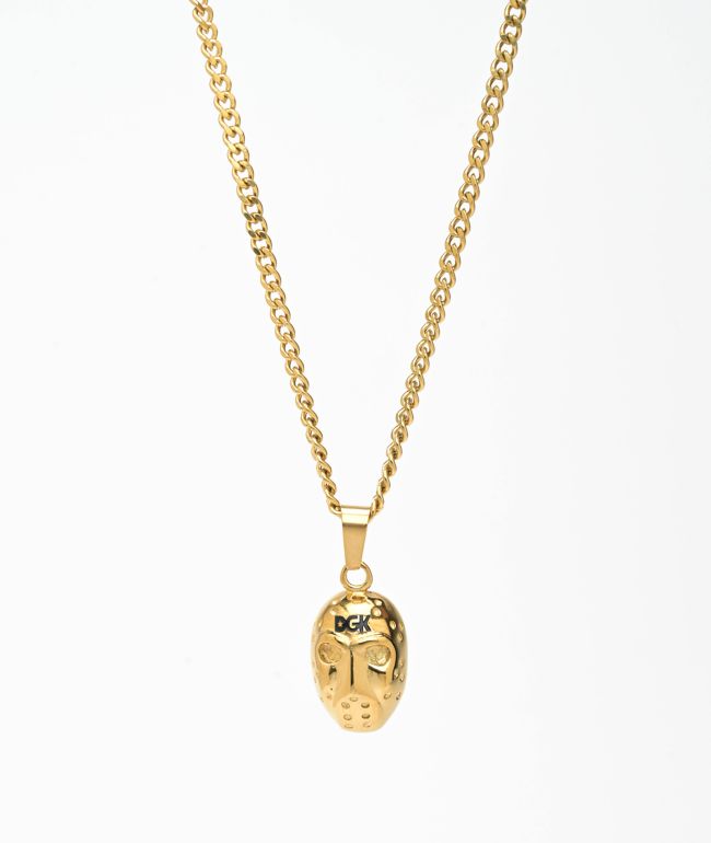 Artist Collective Drip Face Gold Chain Necklace