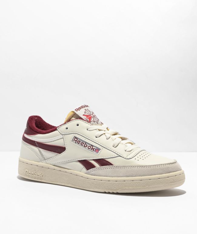 Reebok Classic Fall Vibes Beige & Burgundy Shoes