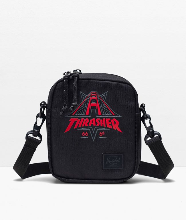 Herschel Supply Co. x Thrasher Black Crossbody Bag - Herschel Supply