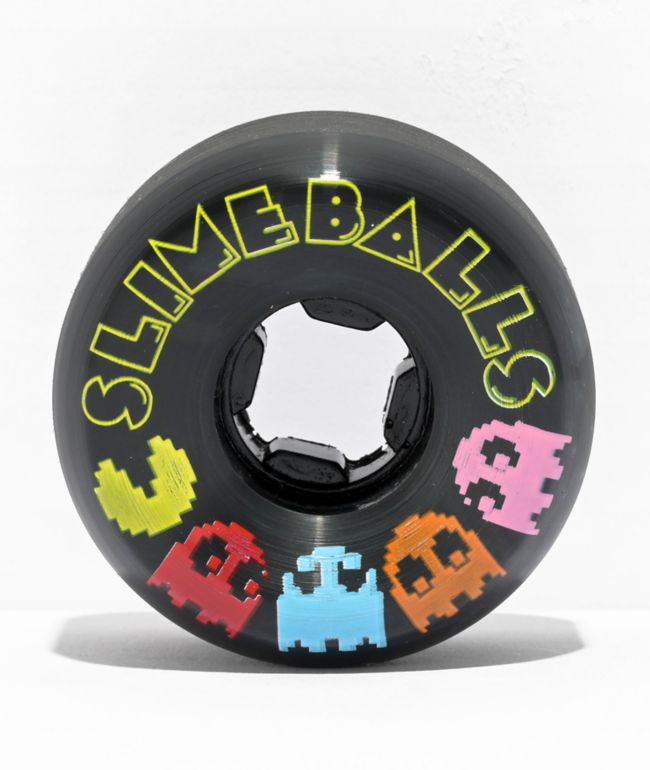 Slime Balls Big Balls 97A Skateboard Wheels - Teal/Black Swirl - 65mm