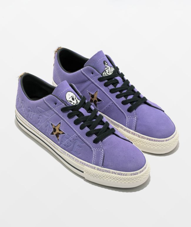 Converse one star clearance violet