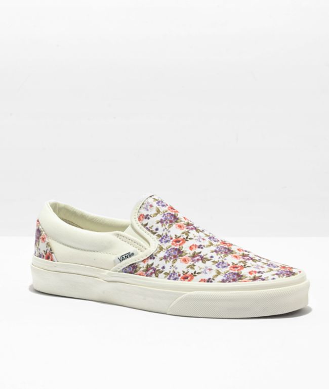 Girls vans with outlet flowers