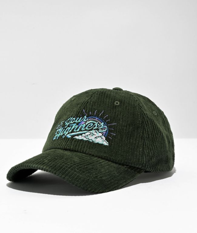 A.LAB Florens Green Corduroy Trucker Hat