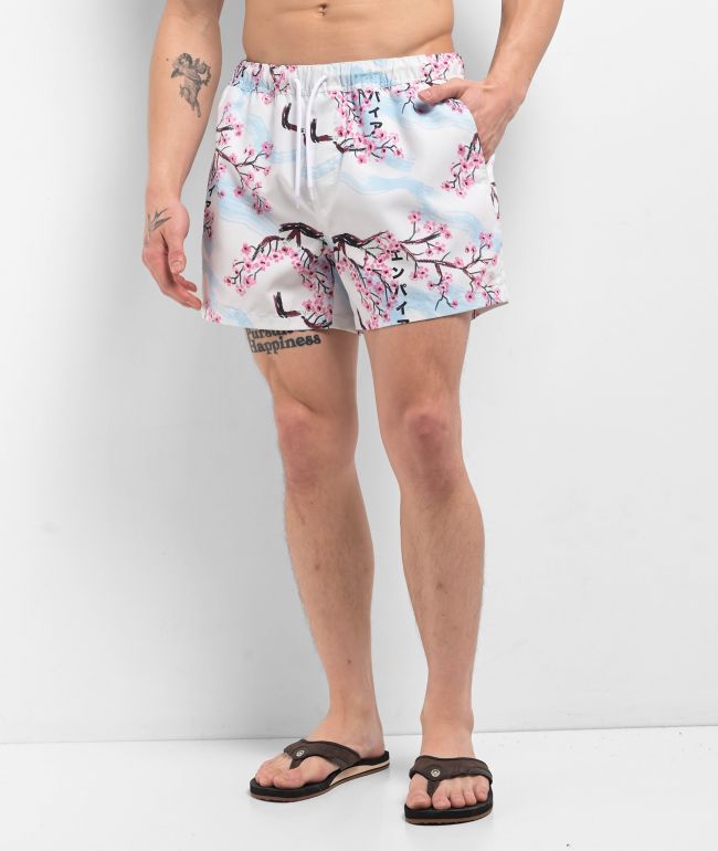 Empyre Ollie Floral Off White Board Shorts - Empyre