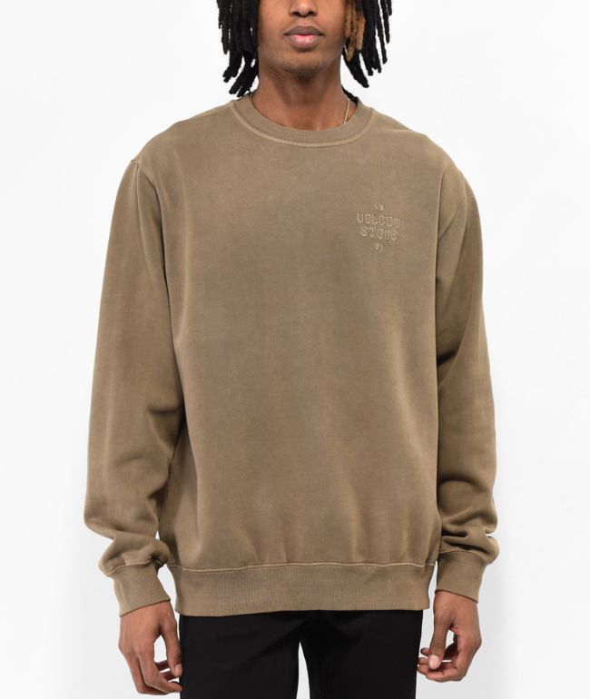 Thrasher Gonz Logo Brown Crew Neck Sweatshirt - Size M - Brown Crew Neck Sweatshirts - Hoodies & Sweatshirts at Zumiez