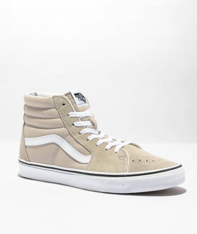 Vans Sk8-Hi Textured Asphalt & True White Skate Shoes