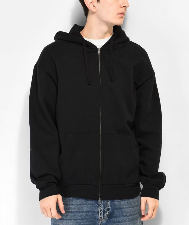 Black zip outlet sweatshirt