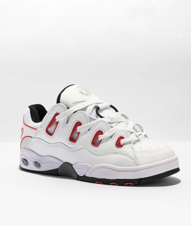 Osiris D3 OG White, Red & Grey Skate Shoes D3 | Zumiez