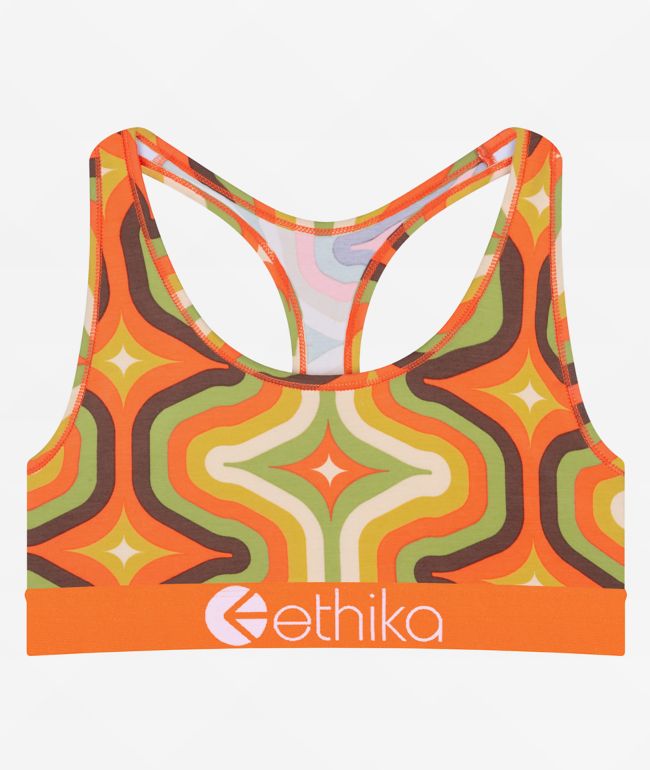 Ethika Womens Sports Bra  E Hounded (BLK, XX-Large) at  Women's  Clothing store
