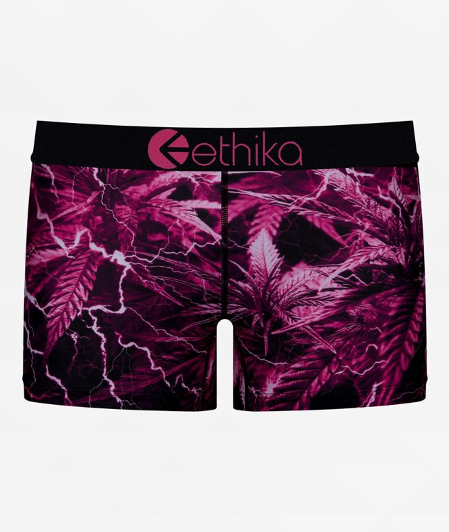 Ethika Shrooms Staple Black Boyshort Underwear