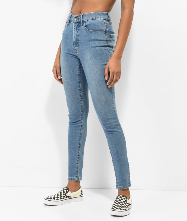 A-Lab Ashlee Extra Baggy Blue Wash Denim Jeans