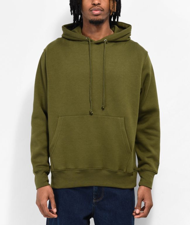 Welcome Cloak Dark Green Sherpa Zip Sweatshirt