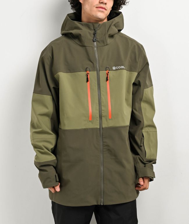 Airblaster Guide Shell 15K Spruce Green Snowboard Jacket Zumiez