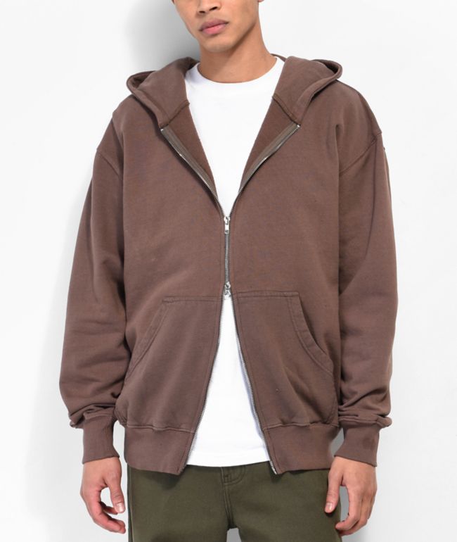 Dravus Healing Earth Brown Zip Hoodie | Zumiez