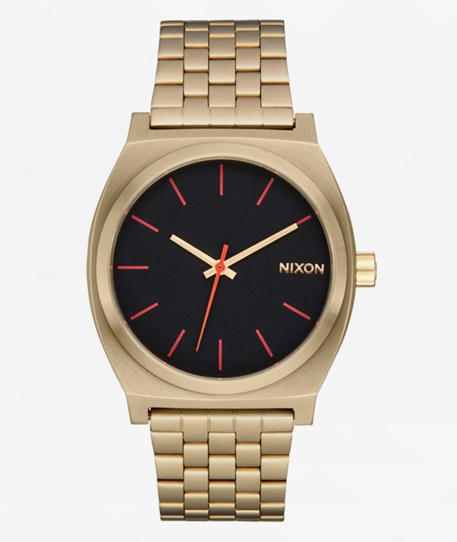 Nixon Time Teller Silver u0026 Pink Analog Watch | Zumiez