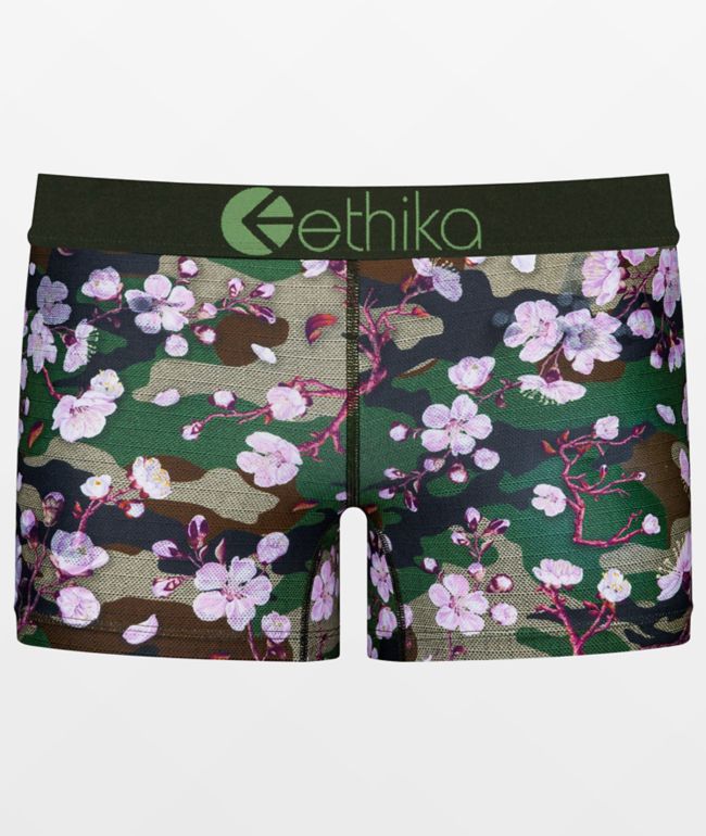 Ethika Womens Subzero lineup Staple Shorts - Black/Grey