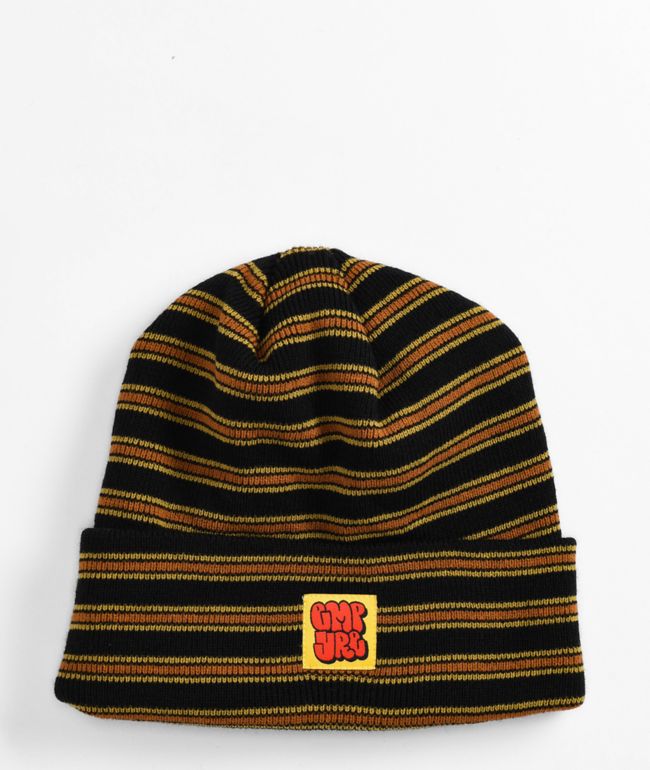 ニットキャップ・ビーニー HUECLOSET Gradation Stripe Knit Beanie SE353 HI-VIS-SAFETY-BEANIE-WITH-