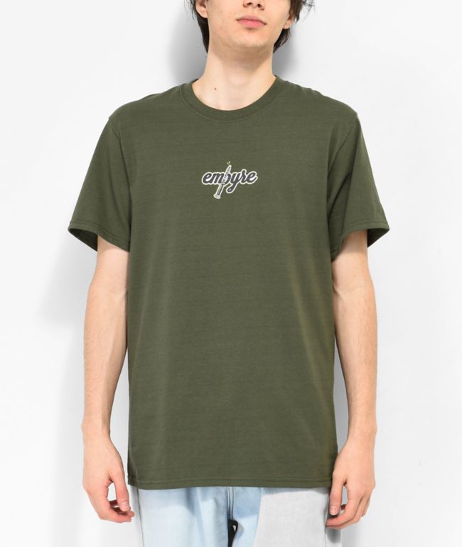 Shaka Wear Max Heavyweight Olive T-Shirt