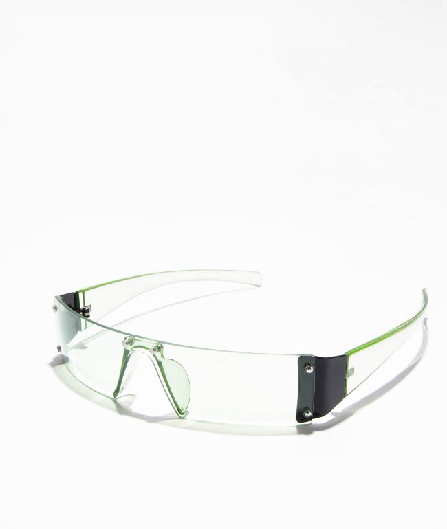 Empyre Token Bike Shield Green Sunglasses - Empyre